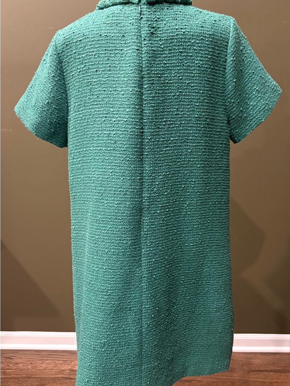 Tuckernuck Emerald Green Braided-Trim Shift Dress - Picture 7 of 9